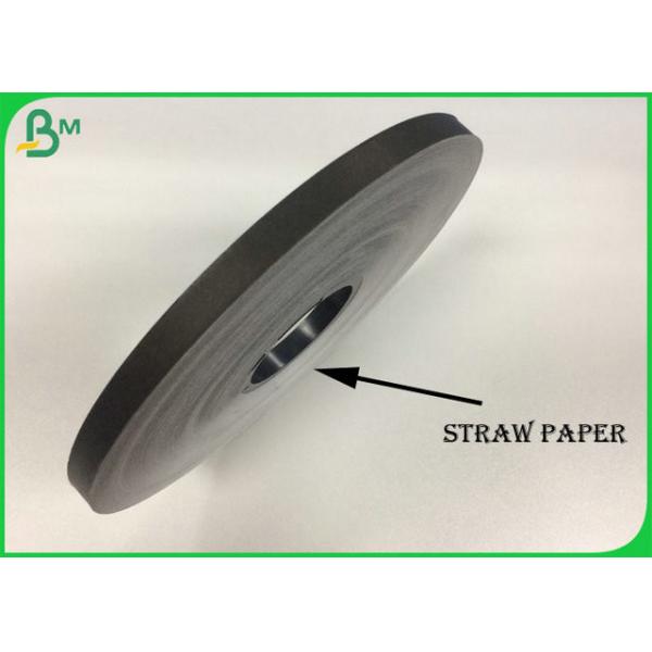 Quality 60GSM Black Colored Slitted Paper For Making Food Grade Paper Straw for sale