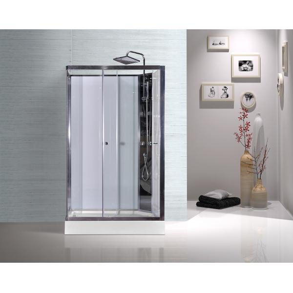 Quality Model Rooms Rectangular Shower Cabins With Tempered Glass Sliding Door for sale