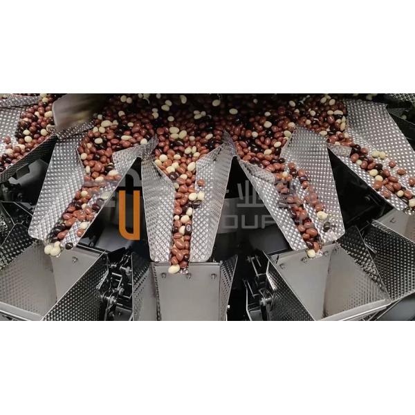 Quality 130WPM Chocolate Scale Multihead Weigher With 10 Inches Touch Screen for sale