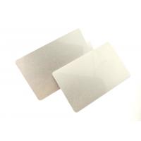 China Luxury Silver Glossy Blank PVC Cards With Black Hico Loco Magnetic Stripe factory