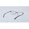 China Men's Daily business reading glasses matte silver color optical frame light weight durable titanium eyewear factory
