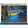 China Cr12 Metal Steel Deck Floor Forming Machine With Chain Drive System  factory