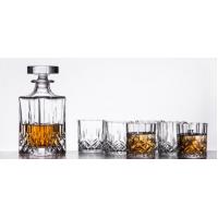 China Sauare Shape Glass Whiskey Decanter Set / 650ml Personalized Scotch Decanter factory