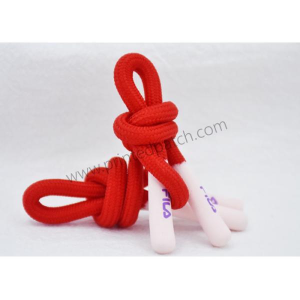 Quality Silicone End L125cm Elastic Drawstring Cord Cotton Cord For Drawstring Bags for sale