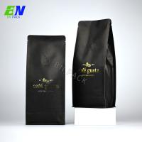 China Gold foil Black Kraft Coffee Bags Coffee Bags Wholesale Coffee Valve Bag factory