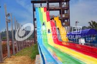 China Large Fiberglass Water Slides with Stainless Steel Equipment for Amusement Park factory