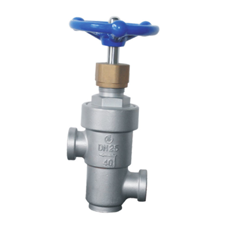 Quality SS 304 316 3 Way Globe Control Valve Cryogenic Operated By Handwheel for sale