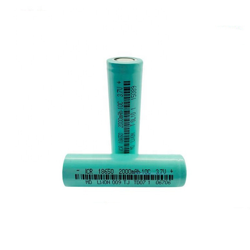 China 10C Cylindrical Lithium Ion Battery Cells 3.7V 2000mAh 800 Cycles factory