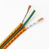 China 2*2.5 Pearl Gold Shielded Audio Cable , Ofc Speaker Cable With Green Bar Speaker Cable factory