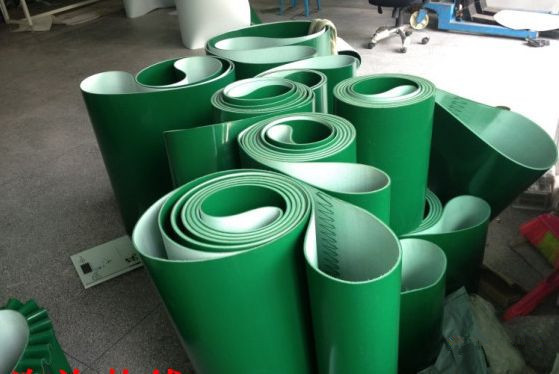 Quality Smooth Surface Green PVC Conveyor Belt Replacement Conveyor Belts Thickness 1mm ~ 7mm for sale
