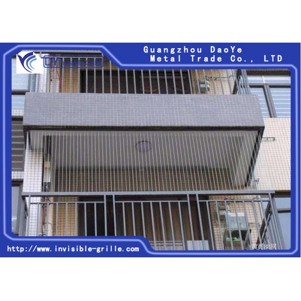 Quality Built Alarm System Sliding Invisible Grille For High - Rise Buildings for sale