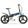 China Black 20 Inch Electric Bike For Adults 48v 13ah Lithium Battery Wear Resistant factory