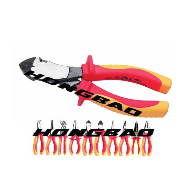 Quality 6 " VDE Hand Tools Insulated Long Round Nose Pliers 1000 Volt Insulated Tools for sale