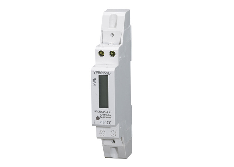 China 5(80)A 230V 50HZ LCD Display Voltage Current Single Phase Energy Meter Positive Power Din Rail KWH factory