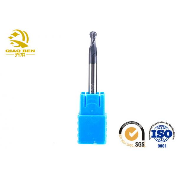 Quality Hrc45 Carbide Ball End Mill 2 Flute Ball Nose End Mill Anti - Chipping Edge for sale