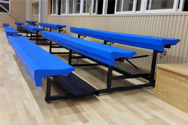 Quality L4000xW240mm HDPE Chair Metal Bleacher Seats / Portable Grandstand Seating for sale