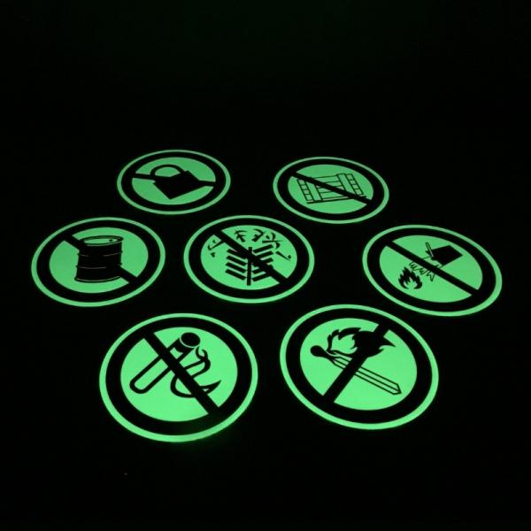 Quality Photoluminescent Safety Fire No Smoking Sign Glow In The Dark for sale