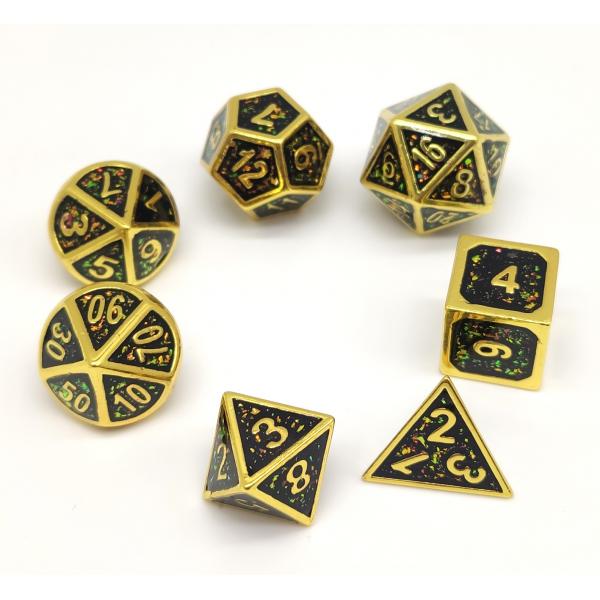 Quality GST Practical RPG Dice Set Multipurpose Handmade Polyhedral Metal for sale