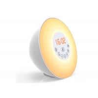 China Touch Control Natural Light Alarm Clock , Bedroom Sunrise Simulator Alarm Clock factory