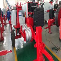 Quality 7 Grooves Bull-Wheel Diesel Max 60KN 6T Hydraulic Cable Puller Machine for sale