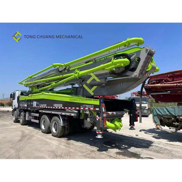 Quality Re-Manufactured Used Concrete Boom Trucks 56 Meter Mounted Concrete Pump for sale