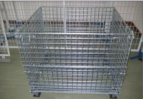 Quality Galvanized Plating Wire Mesh Cage For Goods Storage In Warehouse for sale
