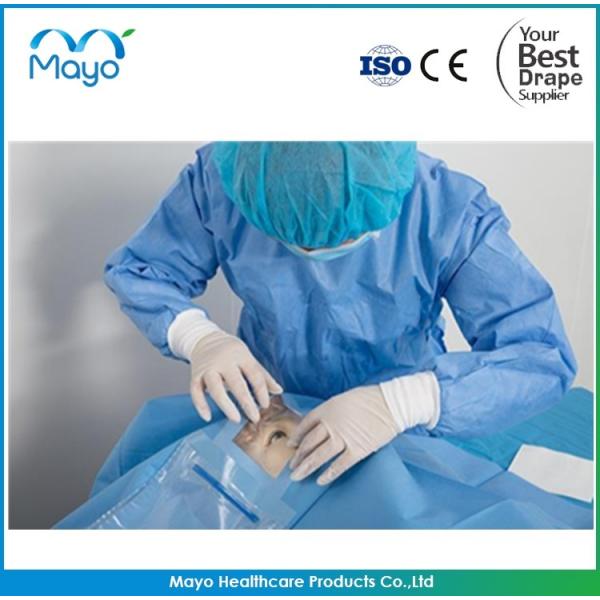 Quality Disposable Medical Ophthalmic Eye Surgical Drape With Pouch Manufacturer for sale