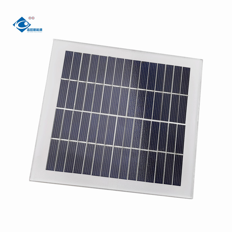 China ZW-2W-15V Customized Mono Solar Panel 2W 15V New Style Portable Glass Laminated factory