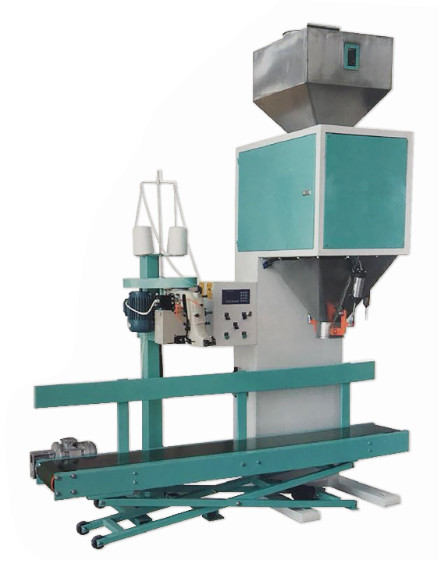 Quality Biomass Granules Bagging Machine For 25kg Semi Auto Filling Weighing for sale
