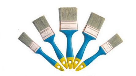 Quality Disposable Polyester White Bristle Paint Brush Bulk 30mm for sale