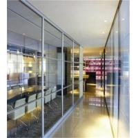 China Interior Aluminium Frame Glass Partition Walls Movable For Office Partitions factory