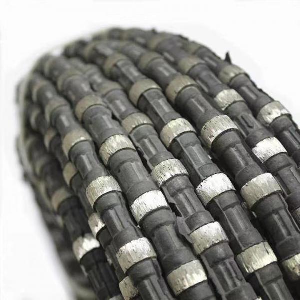 Quality Hard Marble Cutting Stone Diamond Wire Saw 11.5mm 20-30m/S Rock Cutting Rope for sale