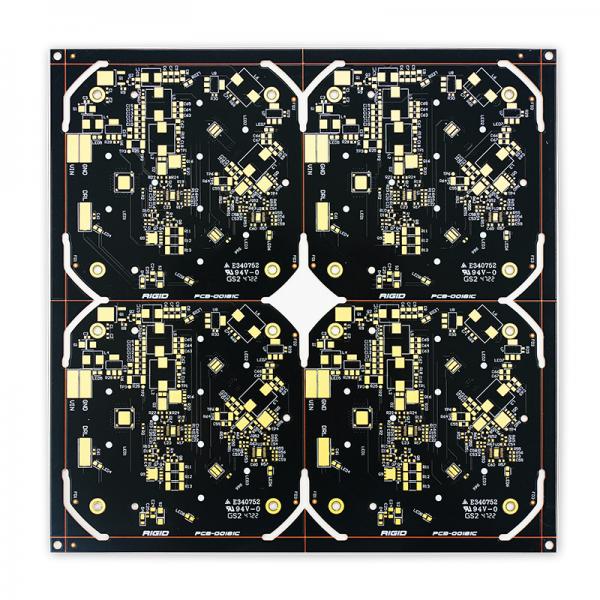Quality 2oz 2 Layer Copper PCB Board Cu Based 207.05mm*208.70mm Black for sale