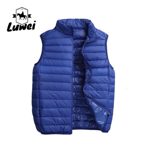Quality Fashion Plus Size Padded Coats Slim Fit Compression Utility Bubble Waistcoat Sleeveless Quilted Clothes Men Top Vest for sale