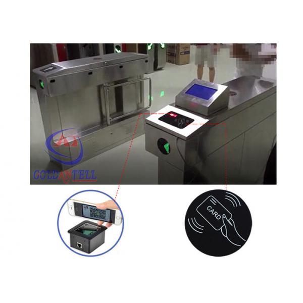 Quality infrared automatically turnstile mechanism barcode reader swing hidden gate barrier for student access for sale