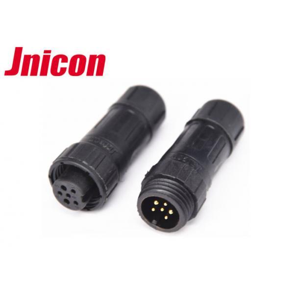 Quality IP68 Power Signal Connector Soldering Cable Screw Locking Type Black Color for sale