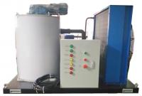 China 1000kg/24h Sliced Ice Machine Salt Water / Sea Water With Marine Oil Tank Compressor factory