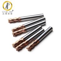 Buy cheap CNC TiAlSiN Coating Cemented Carbide 4 Flute Milling Cutter from wholesalers