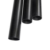 China Customized Size Carbon Fiber Straight Tube for Outrigger Canoe Paddle Handle Strength factory