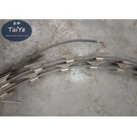 China 304 Stainless Steel Razor Blade Barbed Wire In Alarm System High Detection Rate factory