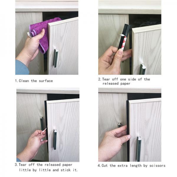 Quality Windproof Wardrobe Door Seal Strip 3M Self Adhesive Weather Stripping for sale