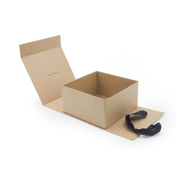 Quality Kraft Paper Collapsible Gift Boxes , Paper Folding Gift Box OEM Service for sale