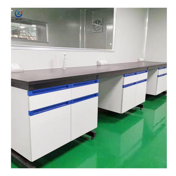 Quality Alkali Resistant Laboratory Wall Bench , W750*H850mm Side Lab Work Benches for sale