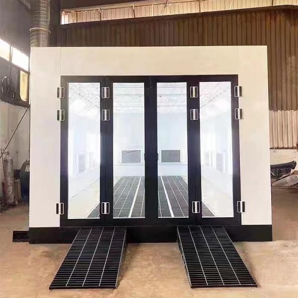 Quality Fire Resistant Mobile Car Paint Booth 48W LED 8.9 M Car Oven Paint Spray Booth for sale
