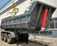China Hydraulic Rear End Dump Semi Trailer With U Shaped Tipping Trailer factory