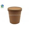 China food grade kraft paper disposable soup bucket cup packing box soup bowl and porridge bucket factory