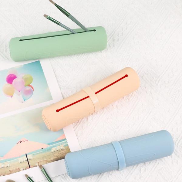 Quality Washable Durable Silicone Makeup Brush Case Holder Anti Slip for sale