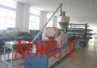 China Recycled PET Printing Double Screw Extruder , Stationary Plastic Sheet Machine factory