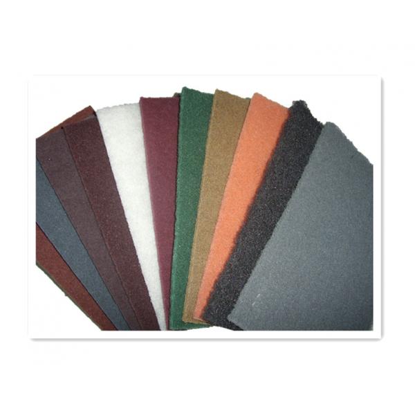 Quality Orange Green Non Woven Abrasive Pads Grey Non Woven Sanding Pads for sale