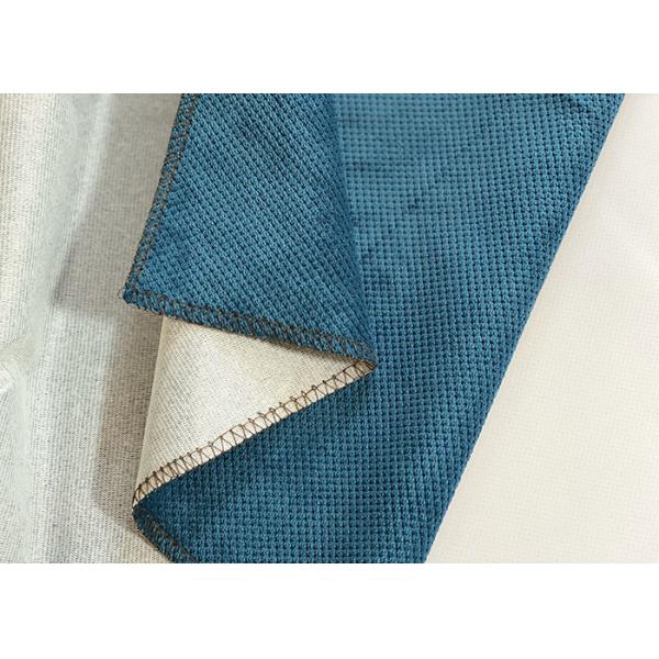 Quality 280cm Eco Friendly Upholstery Fabric , Blue 100 Recycled Polyester Fabric for sale